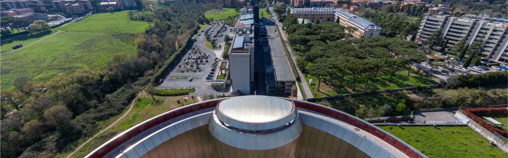 Vista panoramica da un'infrastruttura Acea