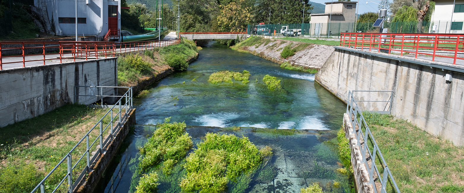 Acquedotto del Peschiera Dettaglio dell'acquedotto del Peschiera gestito da Acea Acqua