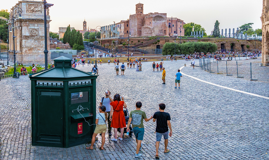 Casa dell'acqua Acea a Roma