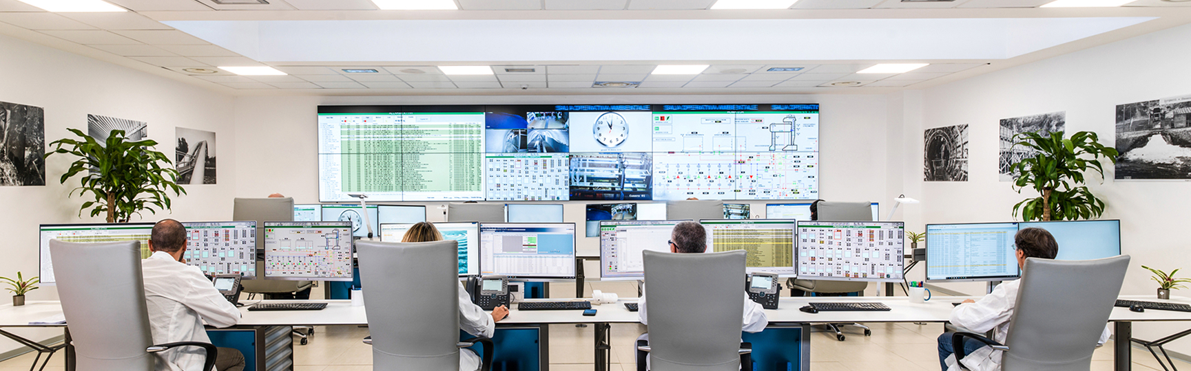 Sala di controllo di Acea Acqua